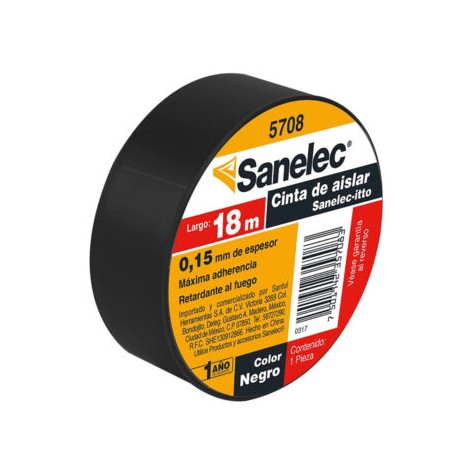CINTA AISLAR NEGRA 18 MM X 18 M 5708