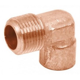CODO 90 COBRE ROSC EXT 13 MM