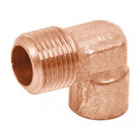 CODO 90 COBRE ROSC EXT 13 MM